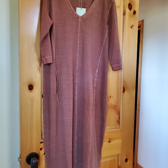 Poetry Dress. NWT. Hemp/Cotton Fabric in Chili Brown. UK 12, US 8. MSRP $169.00. - Picture 4 of 5